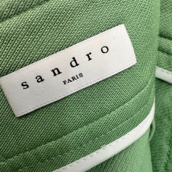 Sandro Fanette Ruffled Skirt Green - Picture 5 of 8